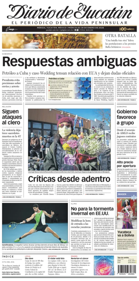 Cover of Diario de Yucatan