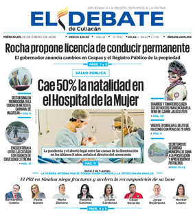 Cover of El Debate de Culiacan