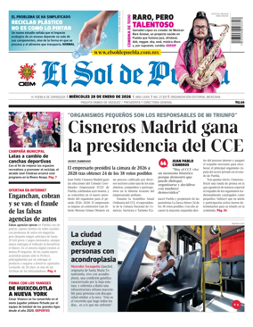 Cover of El Sol de Puebla