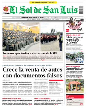 Cover of El Sol de San Luis Potosi