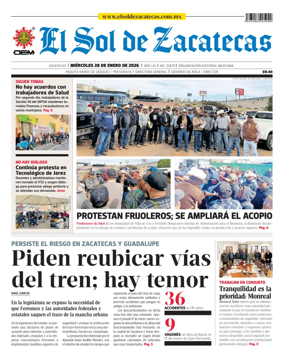 Cover of El Sol de Zacatecas
