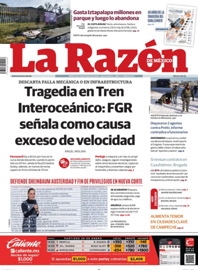 Cover of La Razon de Mexico