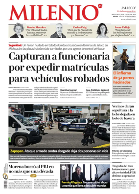 Cover of Milenio Jalisco