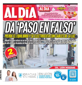 Cover of Periodico Al Dia (Leon)