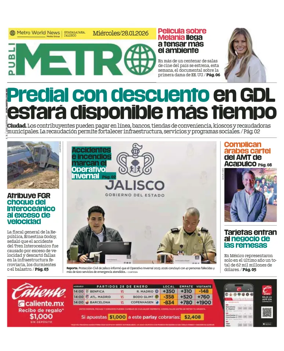 Cover of Publimetro Guadalajara
