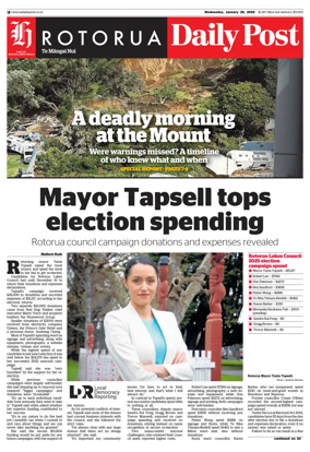Cover of Rotorua Daily Post