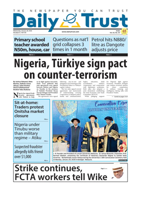 Cover of Daily Trust