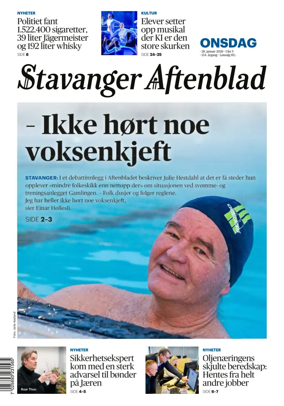 Cover of Stavanger Aftenblad