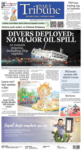 Cover of Daily Tribune (Philippines)