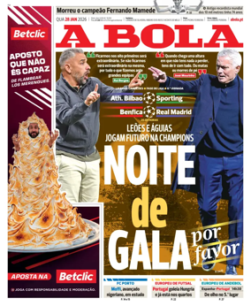 Cover of A BOLA (Portuguese)