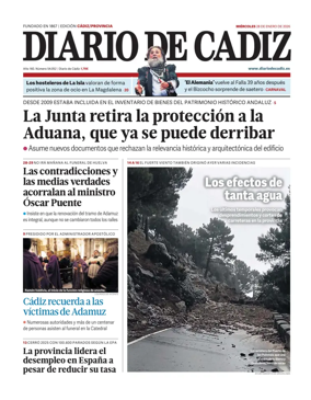 Cover of Diario de Cadiz