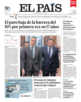 Cover of EL PAIS primera edicion