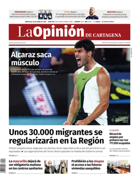Cover of La Opinion de Murcia (Cartagena)