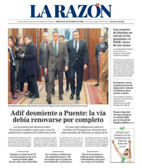 Cover of La Razon (Cataluna)