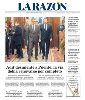 Cover of La Razon (Levante)
