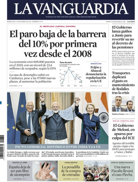 Cover of La Vanguardia (1st Edition)