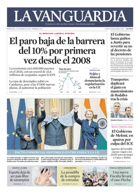 Cover of La Vanguardia