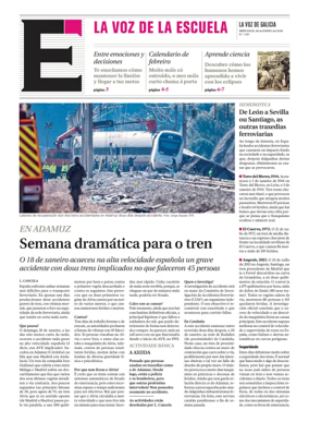 Cover of La Voz de Galicia (Arousa) - La Voz de la Escuela