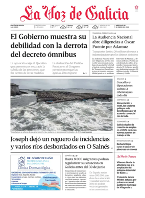 Cover of La Voz de Galicia (Arousa)