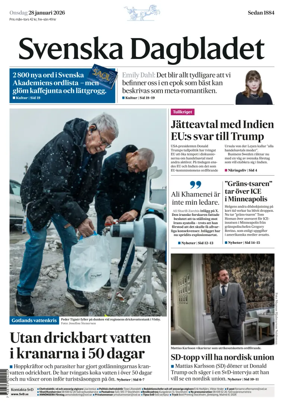 Cover of Svenska Dagbladet