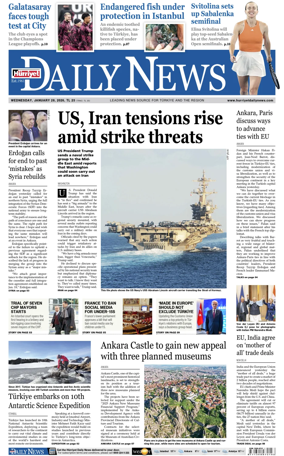 Cover of Hurriyet Daily News & Economic Review