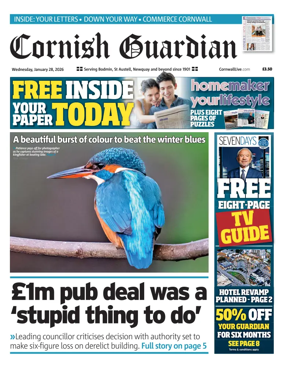 Cover of Cornish Guardian (Newquay & the North Coast)