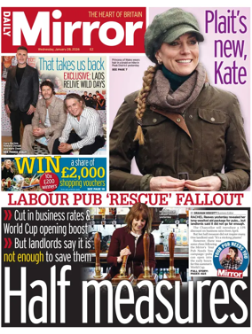 Cover of Daily Mirror