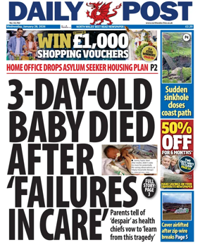 Cover of Daily Post (North Wales)