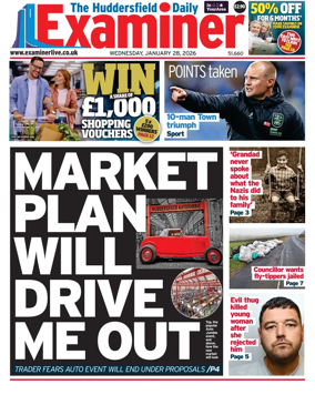 Cover of Huddersfield Daily Examiner