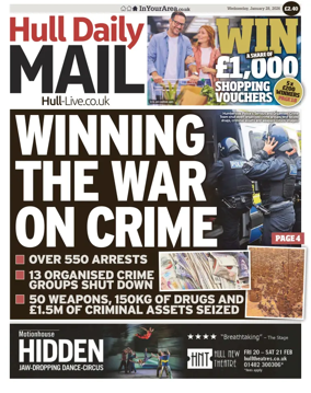 Cover of Hull Daily Mail