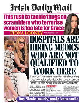 Cover of Irish Daily Mail
