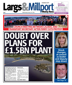 Cover of Largs & Millport Weekly News