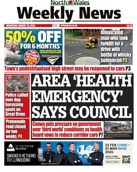 Cover of North Wales Weekly News