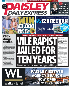 Cover of Paisley Daily Express