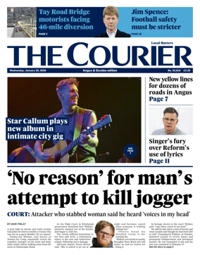 Cover of The Courier & Advertiser (Angus and Dundee)