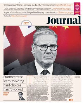Cover of The Guardian e-paper Journal
