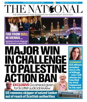 Cover of The National (Scotland)