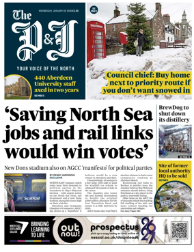 Cover of The Press and Journal (Aberdeen and Aberdeenshire)