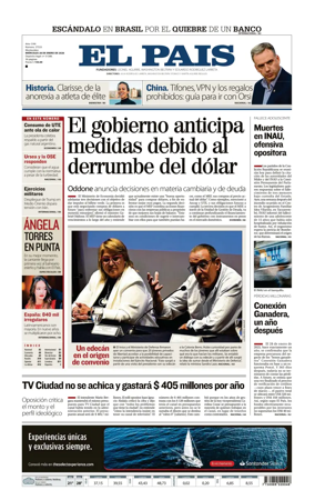Cover of El Pais (Uruguay)