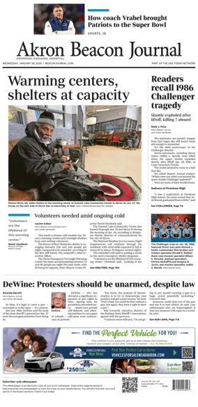 Cover of Akron Beacon Journal