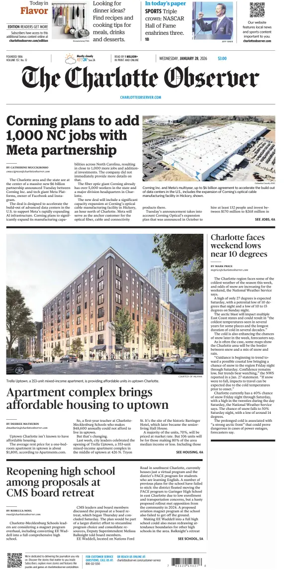 Cover of The Charlotte Observer