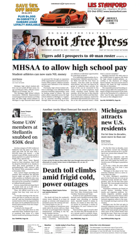 Cover of Detroit Free Press