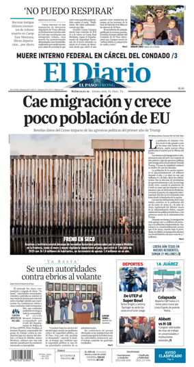 Cover of El Diario de El Paso