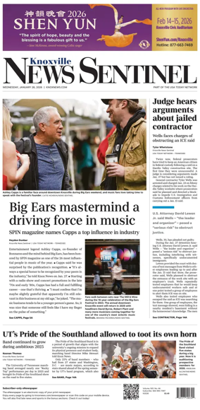 Cover of Knoxville News Sentinel