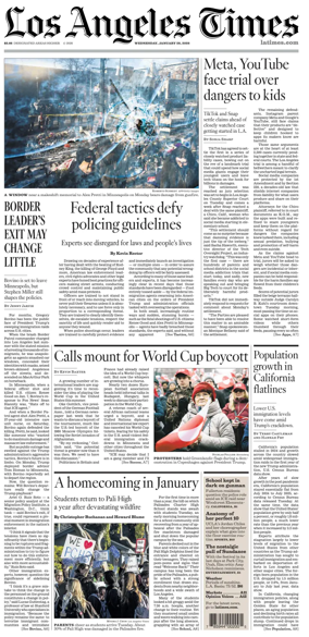 Cover of Los Angeles Times