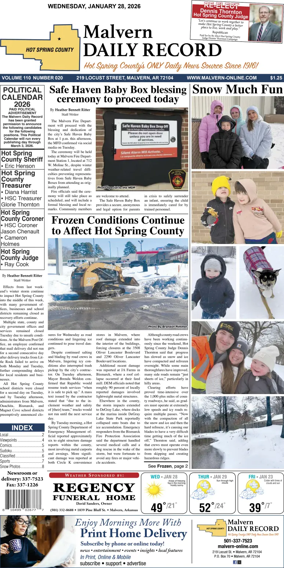 Cover of Malvern Daily Record