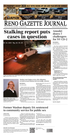 Cover of Reno Gazette Journal