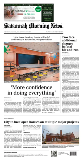 Cover of Savannah Morning News