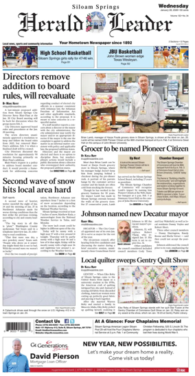 Cover of Siloam Springs Herald Leader