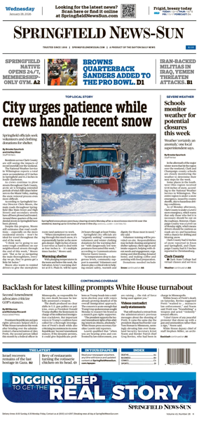 Cover of Springfield News-Sun